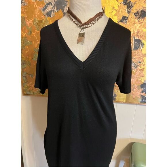 RAG & BONE Rosalind Sweater Dress V-Neck Short Sleeve M - Picture 4 of 8